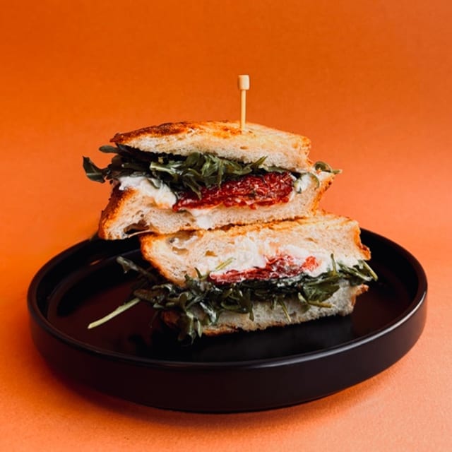 Sun Dried tomato panino.